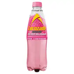 Iceland Lucozade Energy Zero Sugar Drink Pink Lemonade 900ml offer