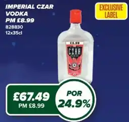 Bestway Imperial czar vodka offer