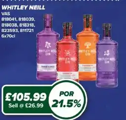 Bestway Whitley Neill Gin offer