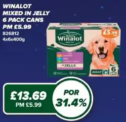 Bestway Winalot mixed in jelly offer