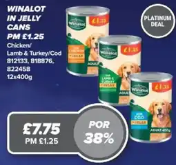 Bestway Winalot in jelly cans offer