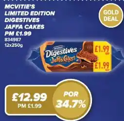 Bestway McVitie's digestives jaffa cakes offer