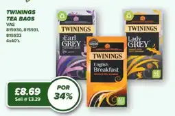 Bestway Twinings tea bags offer