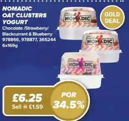 Bestway Nomadic oat clusters yogurt offer