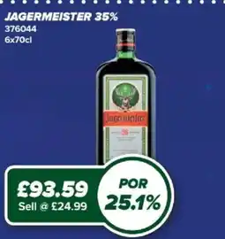 Bestway Jagermeister offer