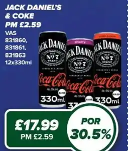 Bestway Jack Daniel's & Coke offer