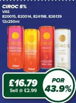Bestway Ciroc tropical passion offer