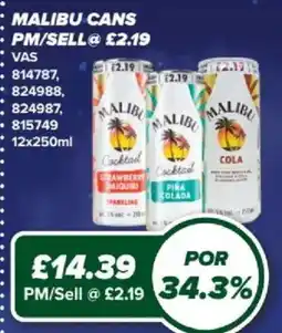 Bestway Malibu cans offer