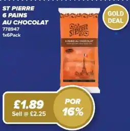 Bestway St pierre 6 pains au chocolat offer