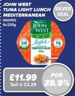 Bestway John west tuna light lunch mediterranean offer