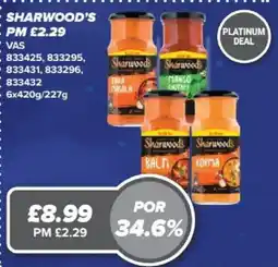 Bestway Sharwood's curry sauces offer