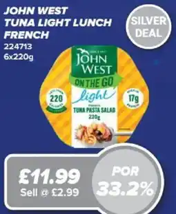 Bestway John west tuna light lunch french offer