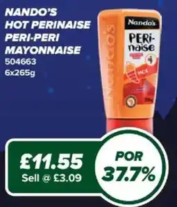 Bestway Nando's hot perinaise peri-peri mayonnaise offer