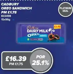 Bestway Cadbury oreo sandwich offer