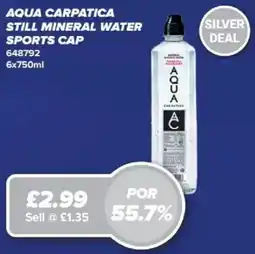 Bestway Aqua Carpatica still mineral water sports cap offer
