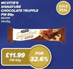 Bestway McVitie's signature chocolate truffle offer