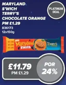 Bestway Maryland s'wich terry's chocolate orange offer