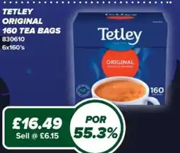 Bestway Tetley original 160 tea bags offer