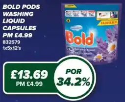 Bestway Bold pods washing liquid capsules offer