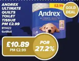Bestway Andrex ultimate quilts toilet tissue offer