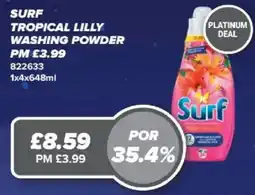 Bestway Surf tropical lilly washing powder offer
