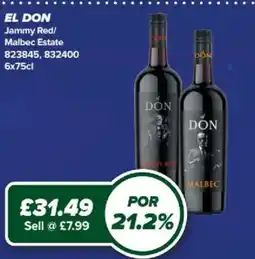 Bestway El Don jammy red malbec estate offer