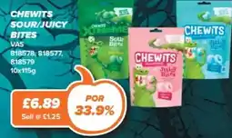 Bestway Chewits sour/juicy bites offer