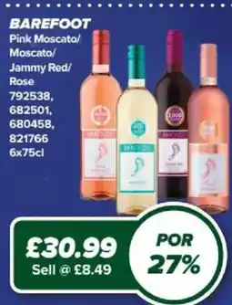 Bestway Barefoot pink moscato offer