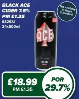 Bestway Black Ace cider 7.5% offer