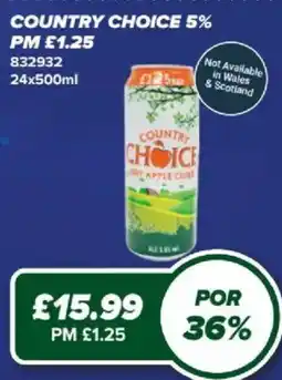 Bestway Country Choice dry apple cider offer
