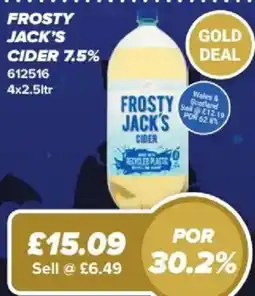 Bestway Frosty Jack's Cider offer