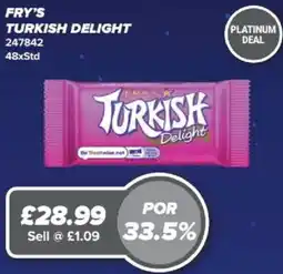 Bestway Fry's Turkish Delight offer