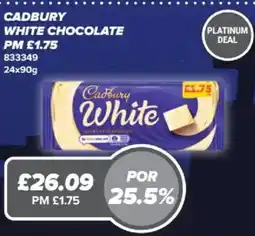Bestway Cadbury white chocolate offer
