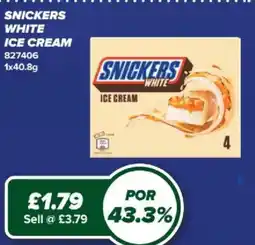 Bestway Snickers white ice cream offer