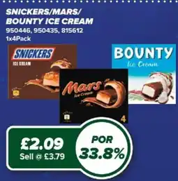 Bestway Snickers/Mars/Bounty ice cream offer