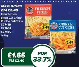 Bestway Mj's diner french fries offer