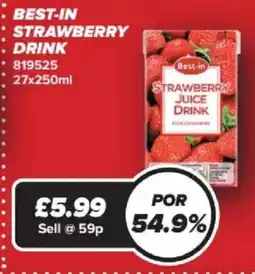 Bestway Best-in strawberry juice drink offer