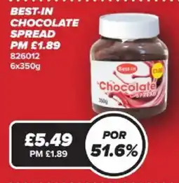 Bestway Best-in chocolate spread offer
