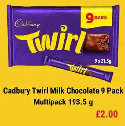Iceland Cadbury twirl milk chocolate offer