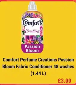 Iceland Comfort perfume creations passion bloom fabric conditioner offer