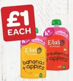 Spar Ella's kitchen bananas + apples offer