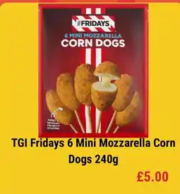 Iceland Tgi Fridays 6 mini mozzarella corn dogs offer