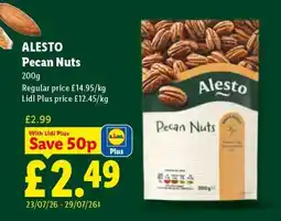 Lidl ALESTO Pecan Nuts offer