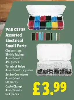 Lidl PARKSIDE Assorted Electrical Small Parts offer