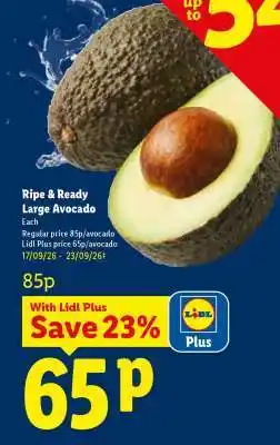 Lidl Ripe & Ready Large Avocado offer