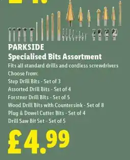 Lidl PARKSIDE Specialised Bits Assortment offer