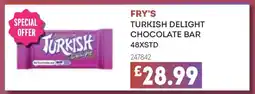 Bestway FRY'S TURKISH DELIGHT CHOCOLATE BAR 48XSTD offer