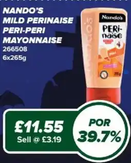 Bestway Nando's mild peri-peri mayonnaise offer