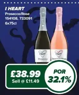 Bestway I Heart Prosecco/Rose offer