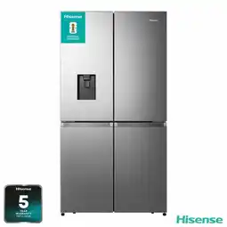 Costco Hisense RQ758N4SWSE, Pureflat Multidoor Fridge Freezer, E Rated in Silver offer
